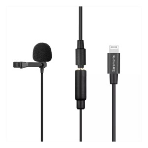 میکروفون یقه ای با سیم سارامونیک مدل LavMicro U1B رابط Lightning